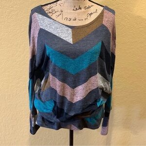 Egs chevron print , lightweight sweater, 1X, like new | offer in description